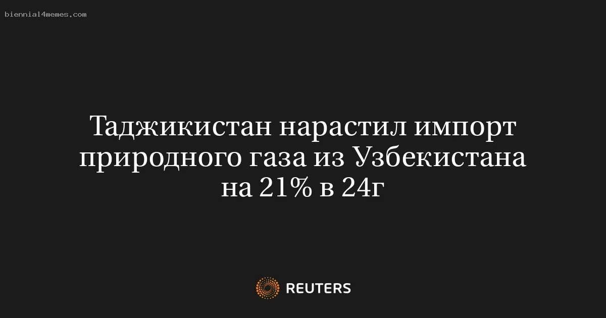 Таджикистан нарастил импорт природного газа из Узбекистана на 21% в 24г