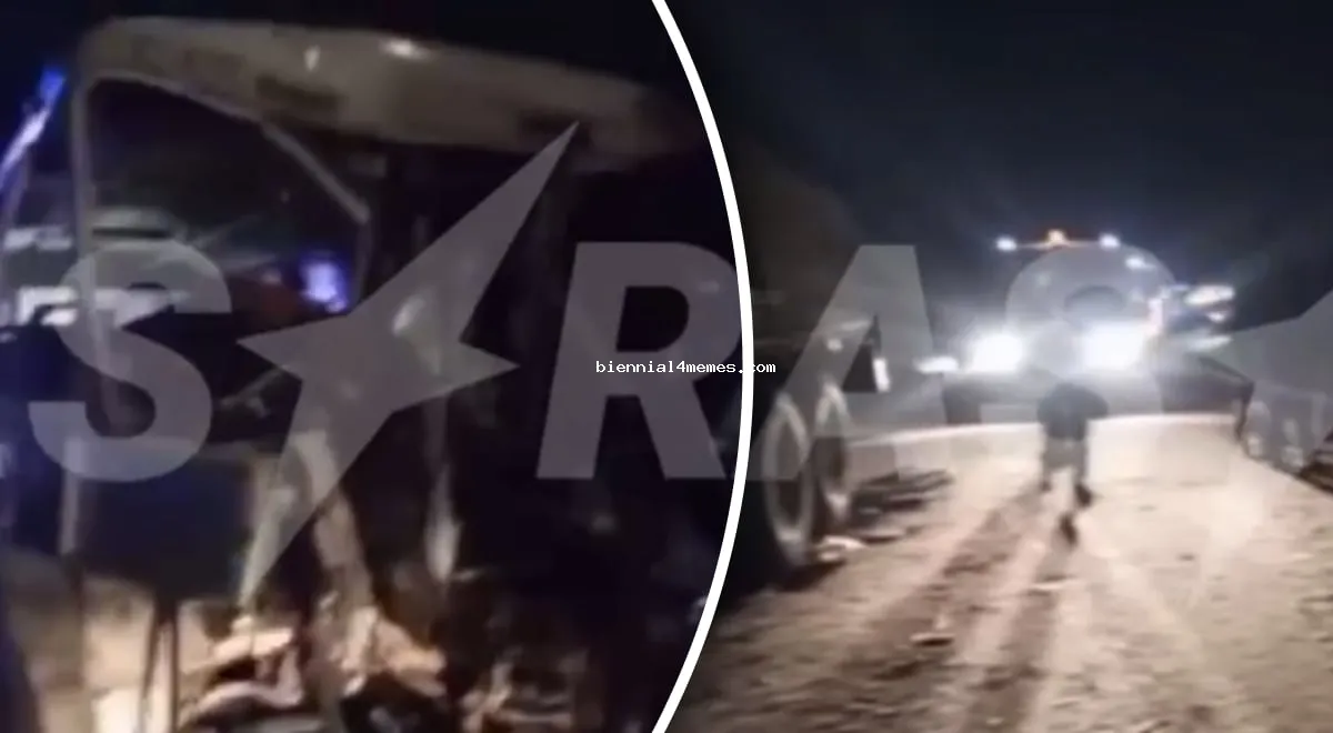 В РФ "УРАЛ" и автобус с оккупантами врезались лоб в лоб: есть погибшие и раненные