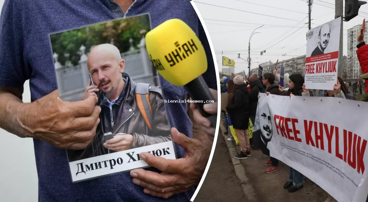 "3 года пыток в плену": в Киеве прошла акция в поддержку корреспондента УНИАН Хилюка