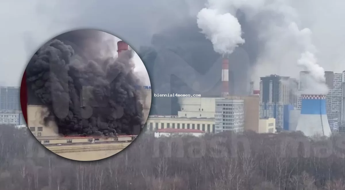 Клубы черного дыма: в Москве вспыхнул масштабный пожар на ТЭЦ