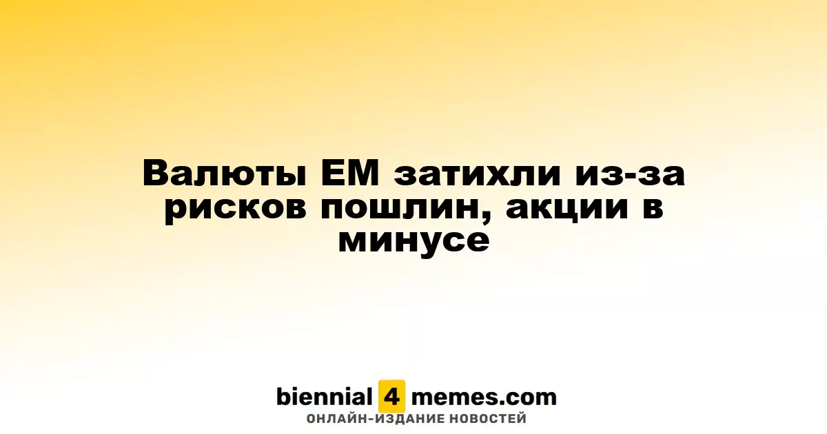 Валюты ЕМ затихли из-за рисков пошлин, акции в минусе