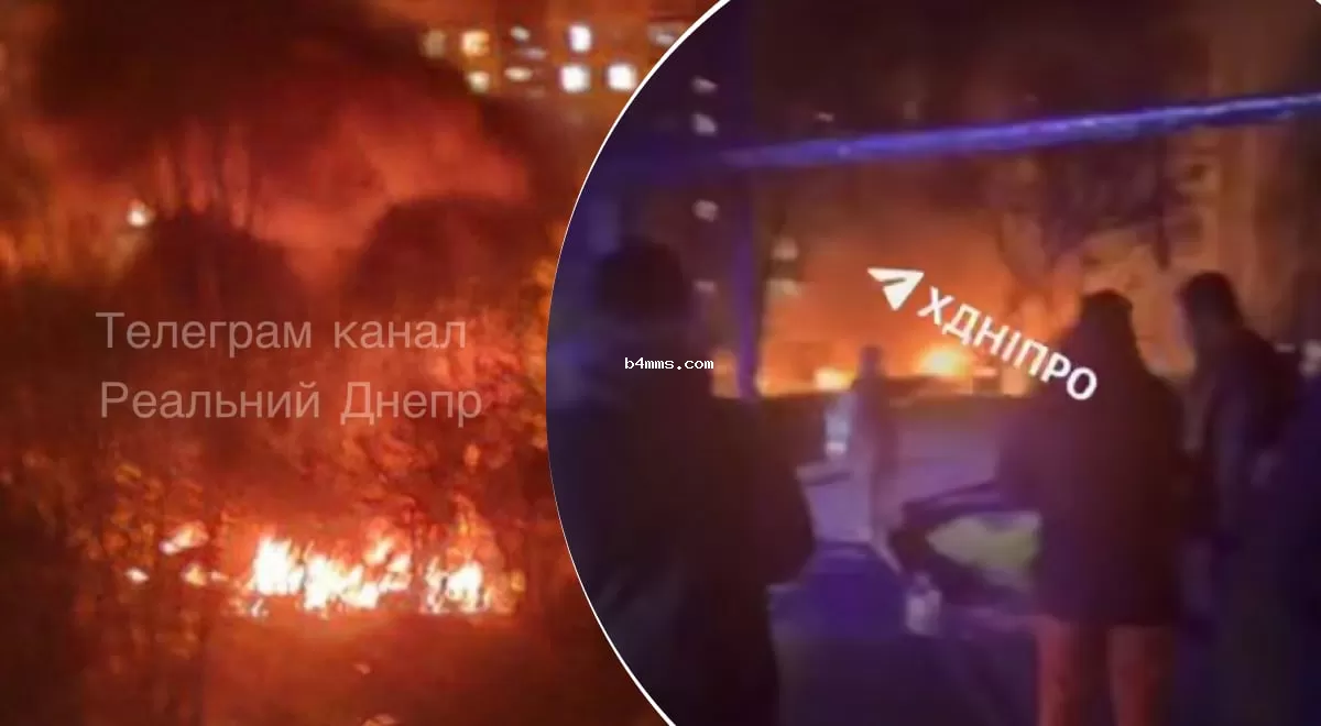 Повреждены дома и машины, начались пожары: Днепр под массированной атакой "Шахедов"