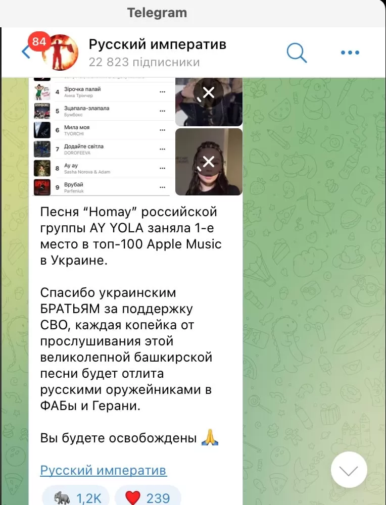 Что произойдет, если слушать музыку из РФ Что произойдет, если слушать музыку из РФ