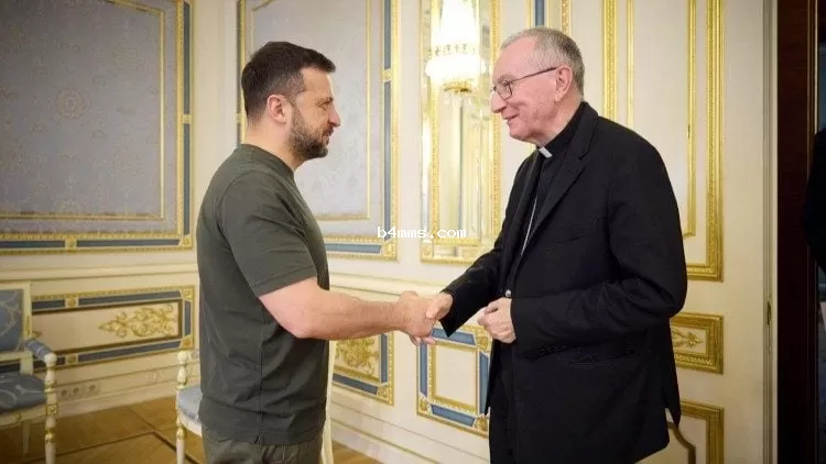 Пьетро Паролин и Владимир Зеленский