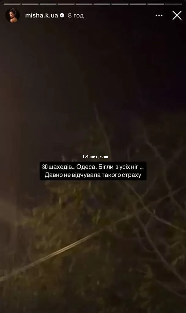 Мишина попала под обстрел в Одессе
