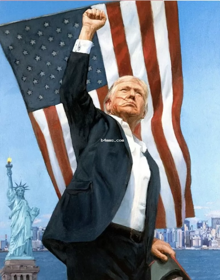 Появилась картина, подаренная Трампом Путиным (военный преступник)