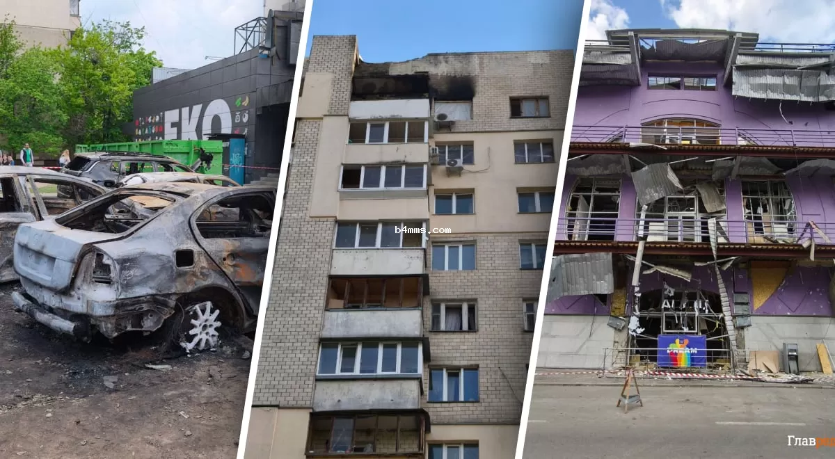 Как сейчас выглядит место падения дрона на Оболони