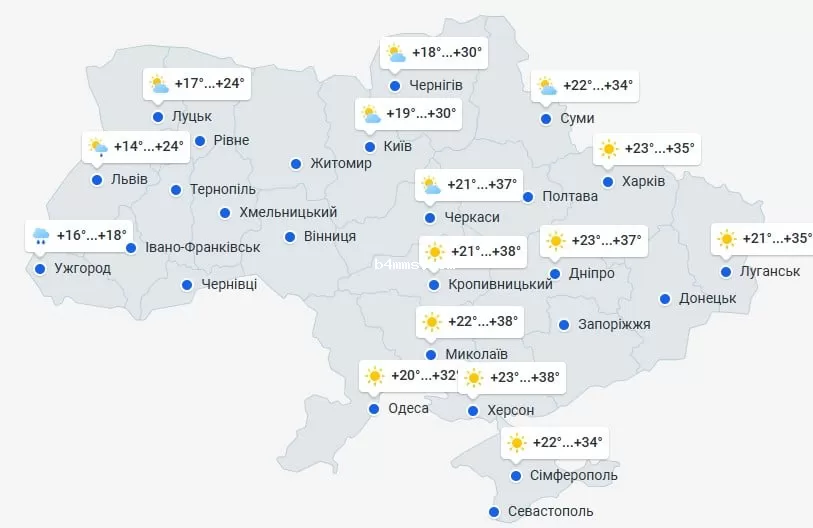 погода 9 июля 