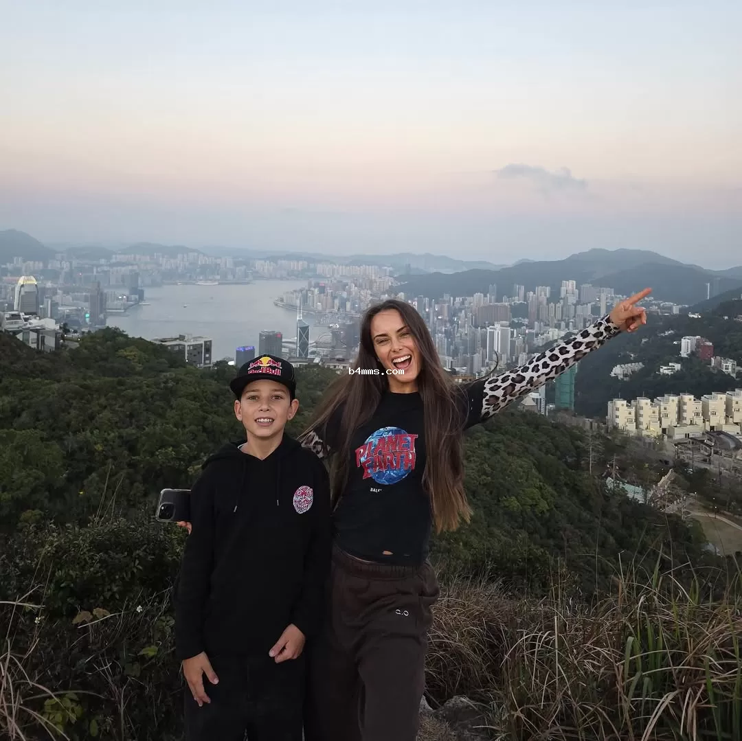 Ксения Мишина с сыном