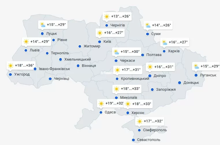погода 14 августа 