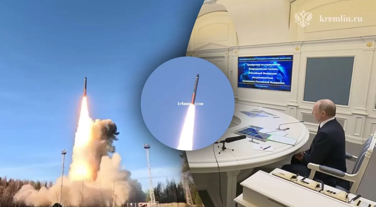 Путин провел запуск межконтинентальной баллистической ракеты в сторону США