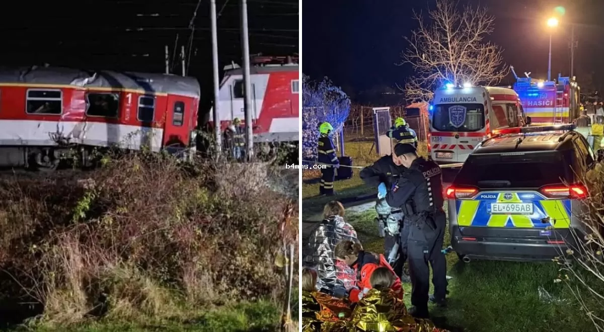 Столкновение поездов в Словакии: десятки студентов пострадали