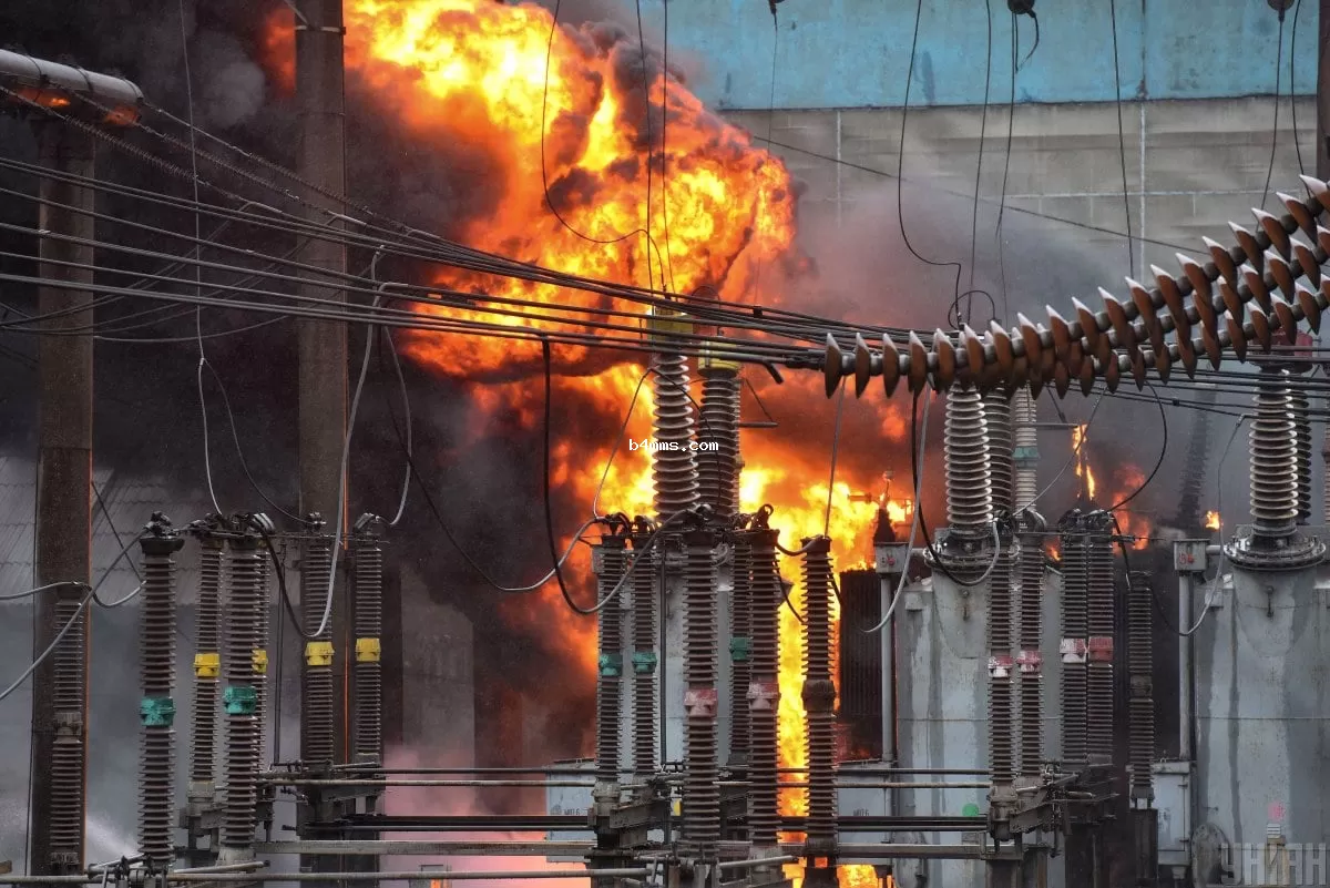 Пожар на трансформаторе 