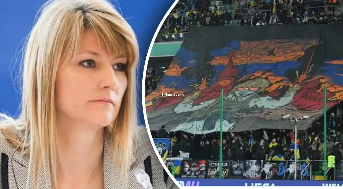 Горящий Кремль на матче Украины: в РФ знатно "подгорело" из-за баннера фанатов