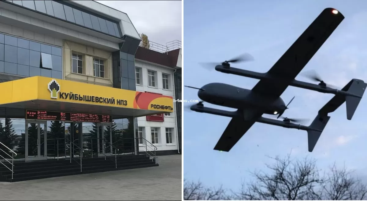 Десять мощных взрывов: дроновые атаки на НПЗ в Самарской области России