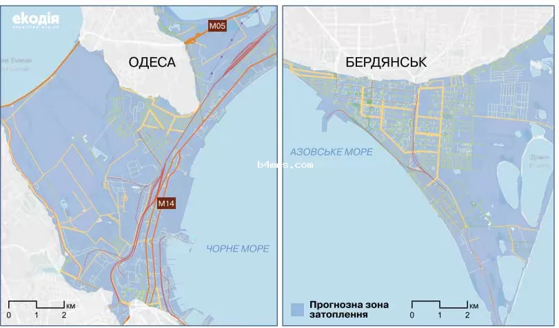 Какую часть Украины может затопить 