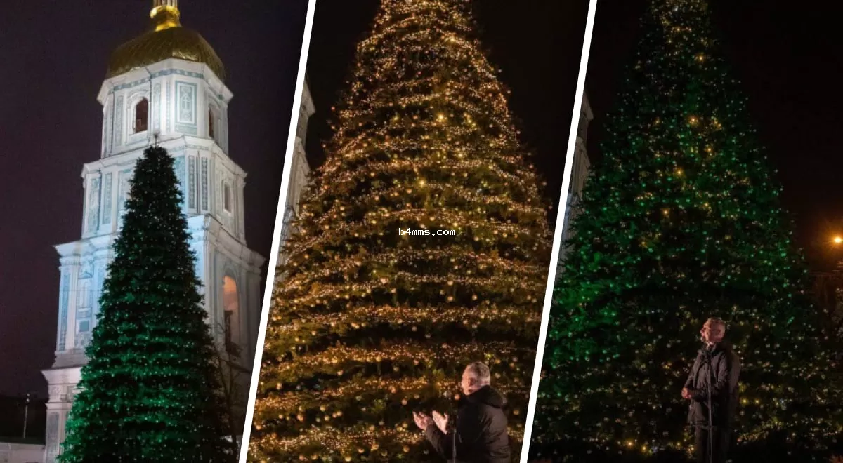 В Киеве запустили главную новогоднюю елку страны