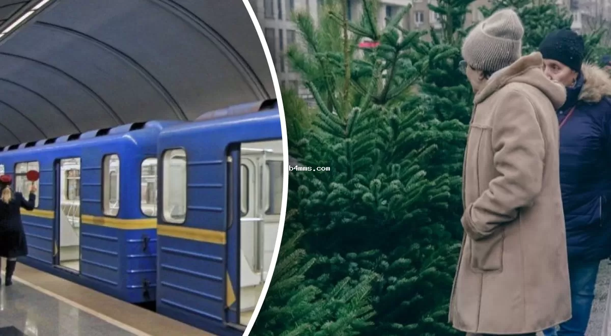 Правила транспортировки елок в киевском метро: что нужно знать