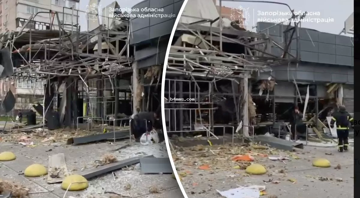 Супермаркет разрушен, автомобили горят: Россия снова атакует Запорожье