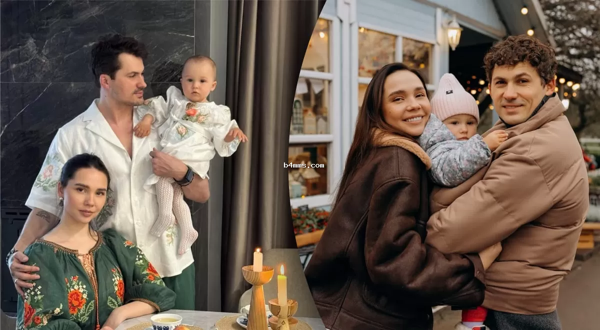 Евгений Кот с женой и дочерью