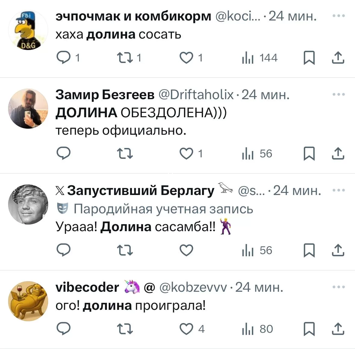 В сети радуются решению по Долиной 