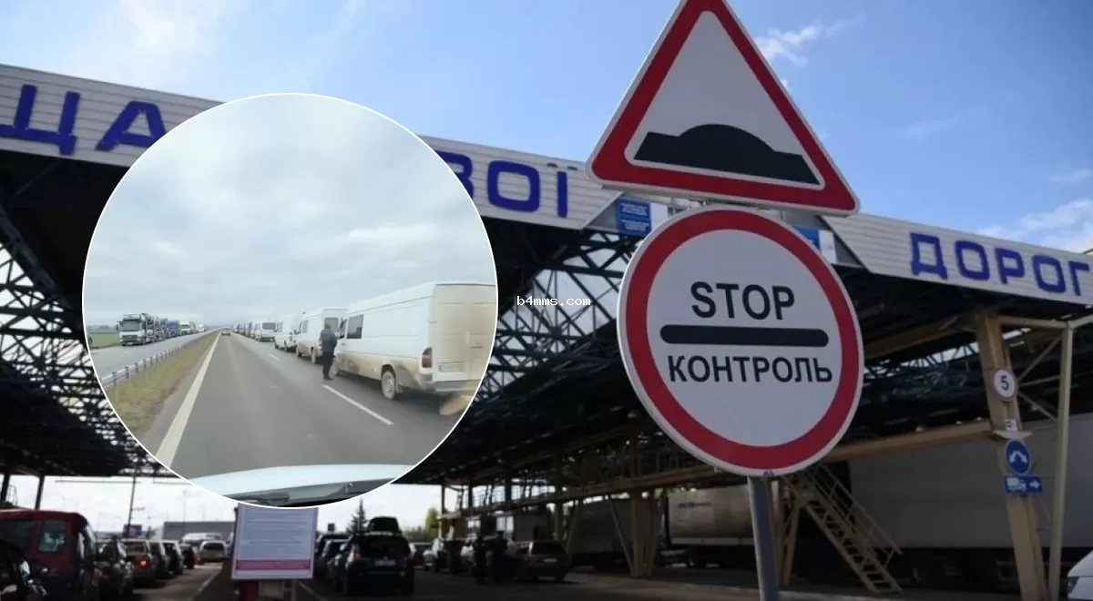 Километровые пробки на границе Украины: ситуация стала критической