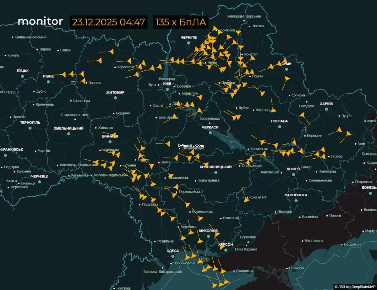 Движение вражеских дронов 