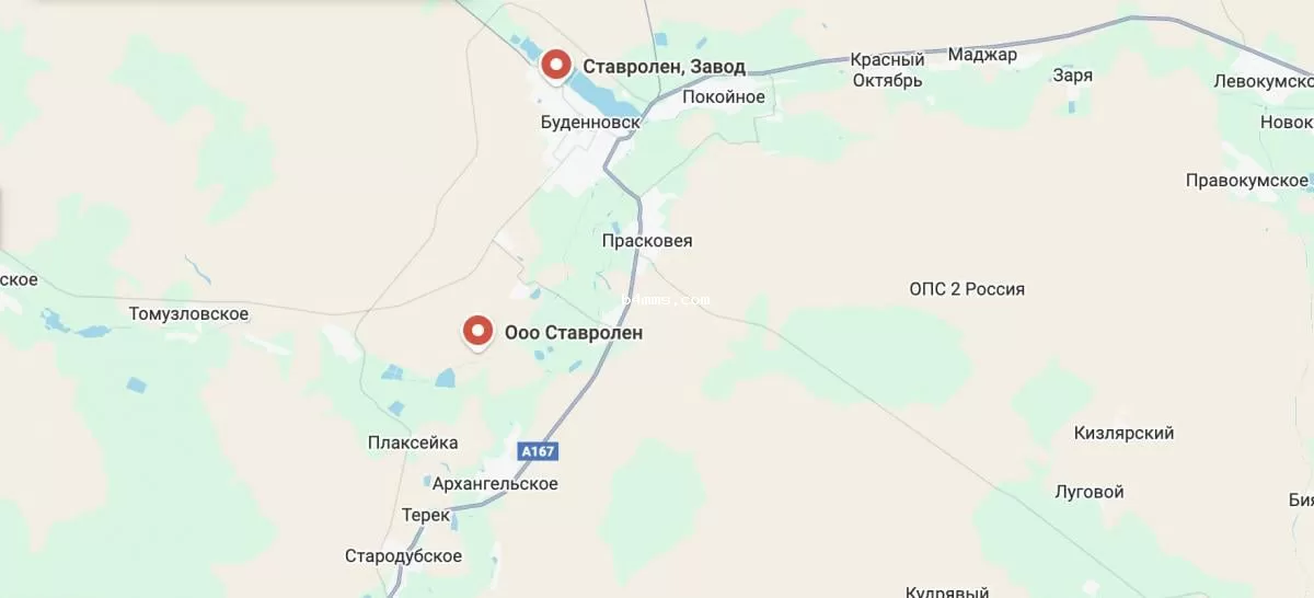 ООО «Ставролен» на карте