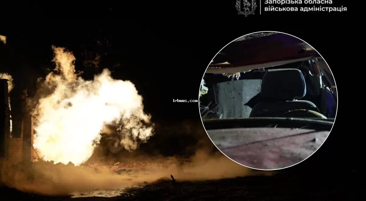 Россияне атаковали Запорожье: возник масштабный пожар, есть пострадавшая