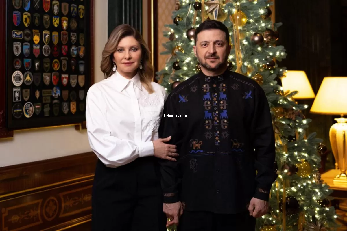 Владимир и Елена Зеленские - образы для новогоднего фото