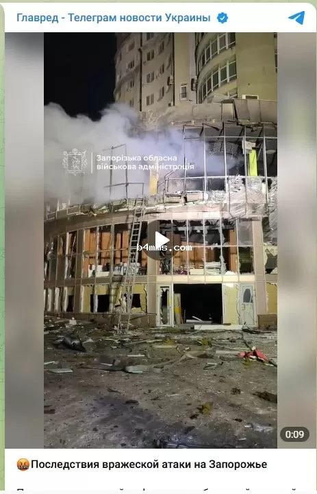 Последствия вражеской атаки по Запорожью