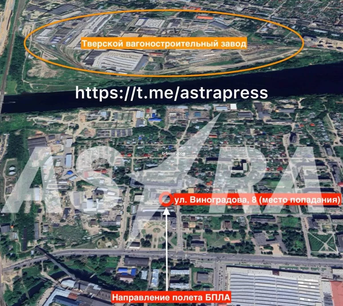 Тверской вагоностроительный завод на карте