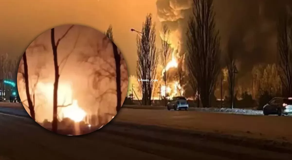 Масштабный пожар и взрывы: Силы обороны взорвали нефтебазу и склад россиян