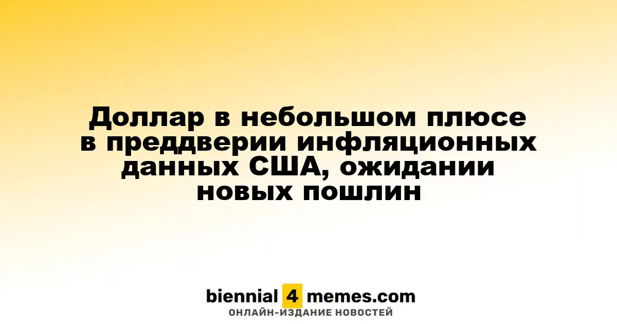 Доллар слегка растет перед публикацией данных по инфляции в США и новыми пошлинами