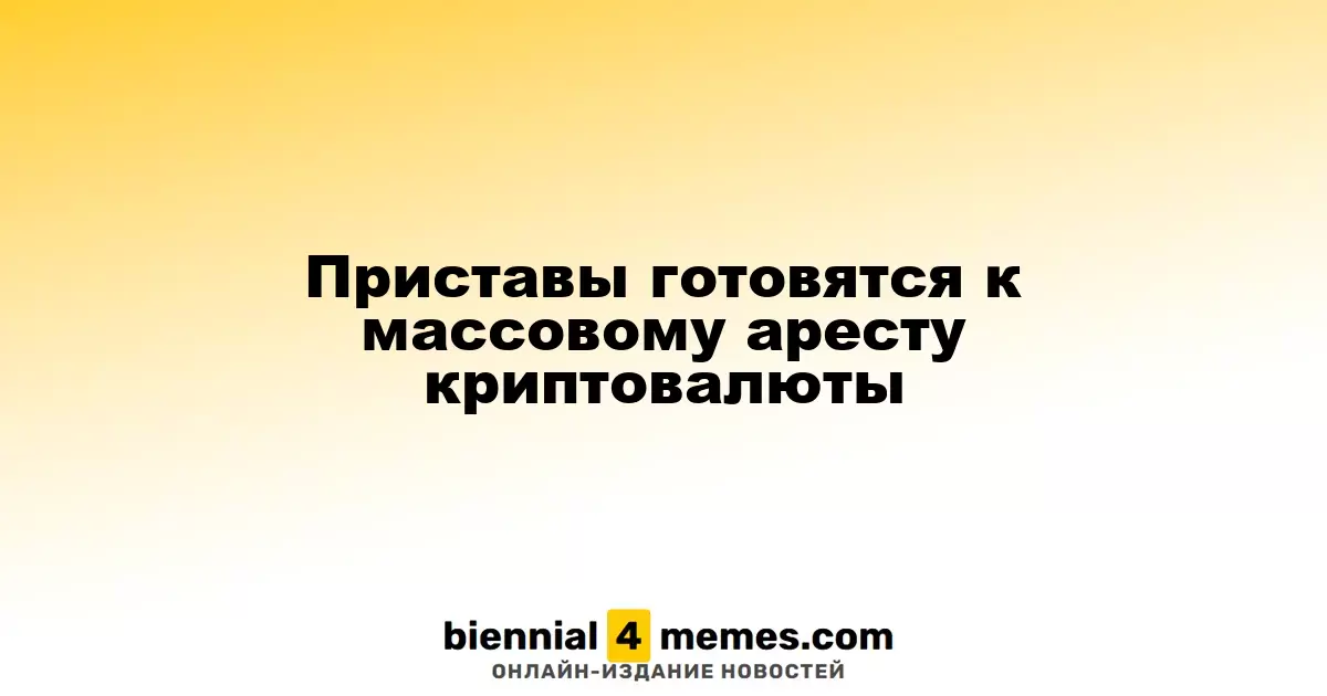 Судебные приставы планируют массовое изъятие криптовалюты