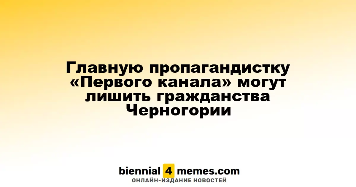 Власти Черногории могут отобрать гражданство у ведущей Первого канала Екатерины Андреевой