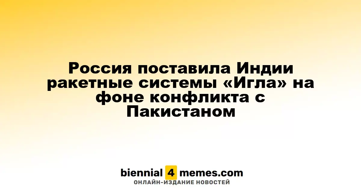 Россия передала Индии зенитные ракетные комплексы «Игла» на фоне напряженности с Пакистаном