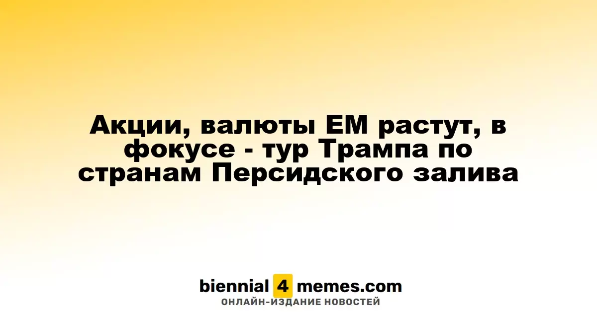 Акции, валюты EM растут, в фокусе - тур Трампа по странам Персидского залива