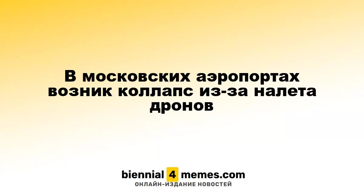 В московских аэропортах возник коллапс из-за налета дронов