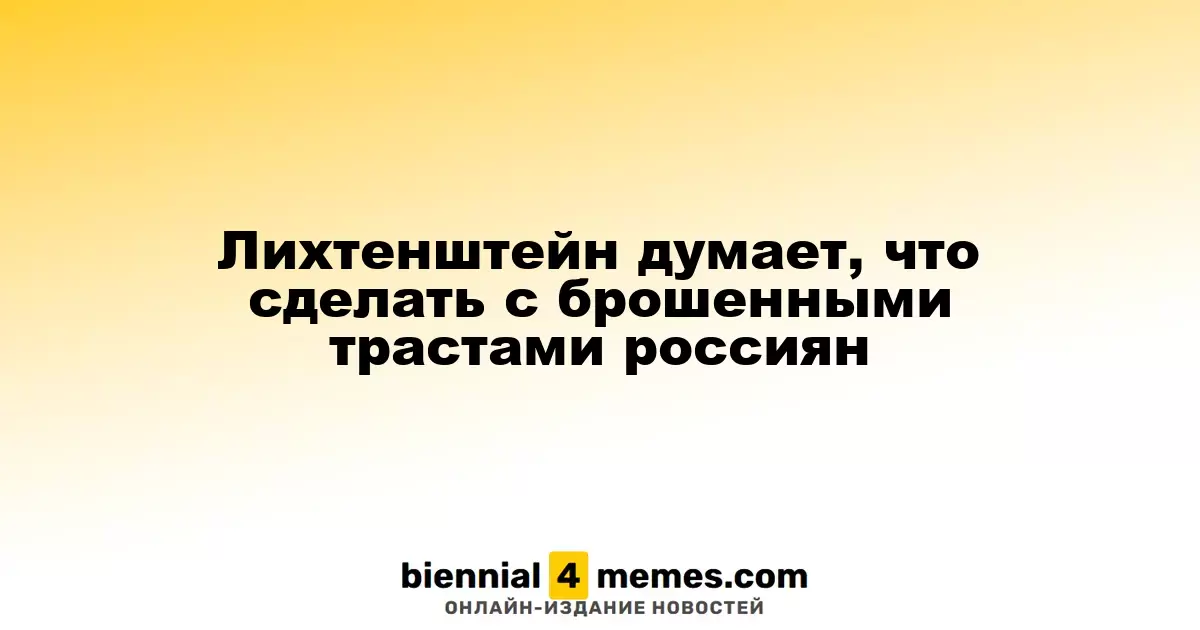 Лихтенштейн рассматривает меры по управлению брошенными трастами россиян