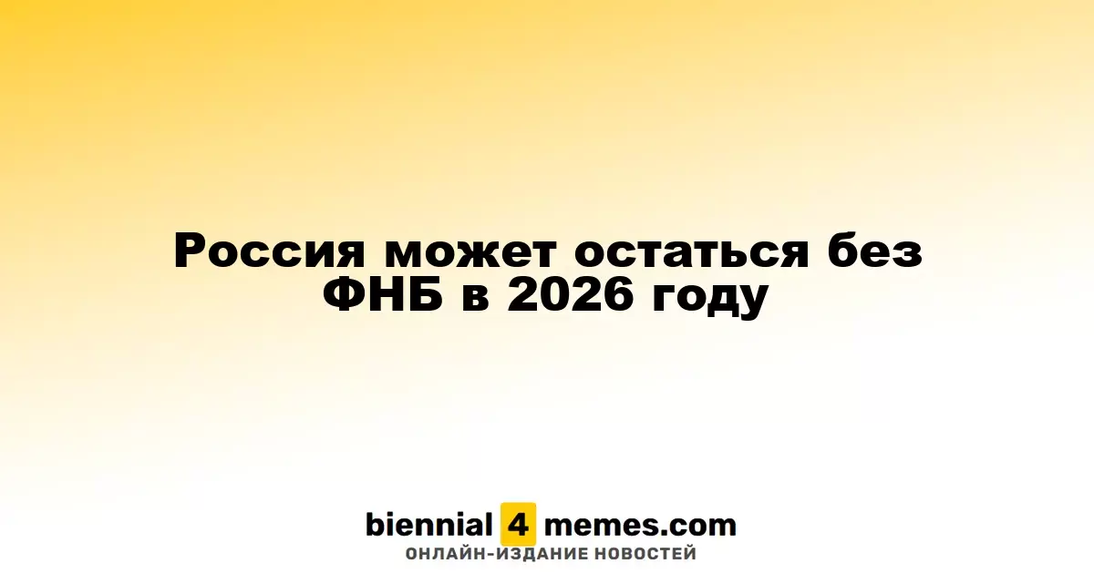Россия может лишиться ФНБ к 2026 году