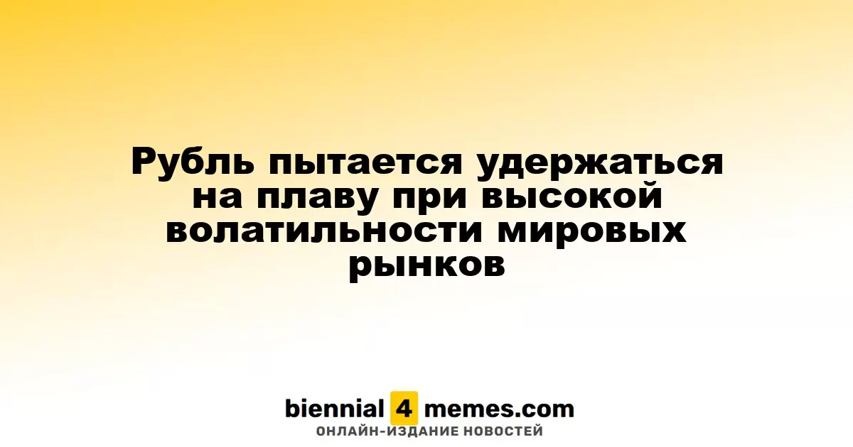 Рубль пытается удержаться на плаву при высокой волатильности мировых рынков