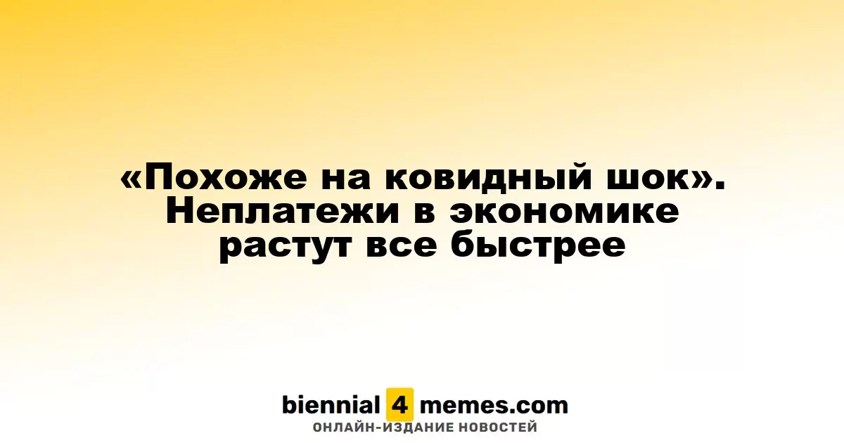 «Похоже на ковидный шок». Неплатежи в экономике растут все быстрее
