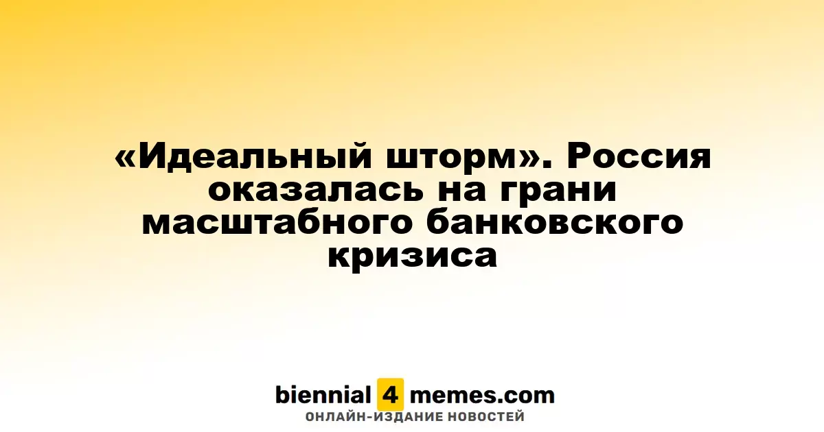 «Идеальный шторм». Россия оказалась на грани масштабного банковского кризиса