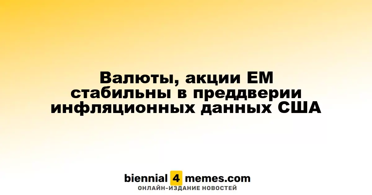 Валюты, акции ЕМ стабильны в преддверии инфляционных данных США