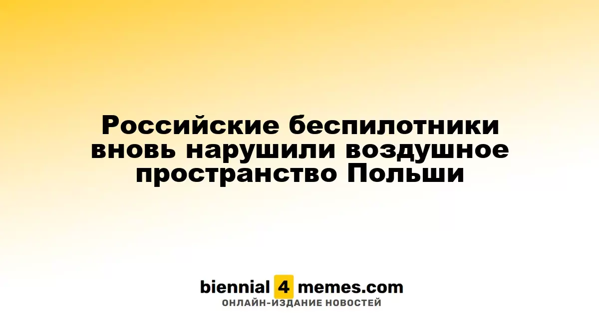 Российские дроны вновь пересекли границу Польши