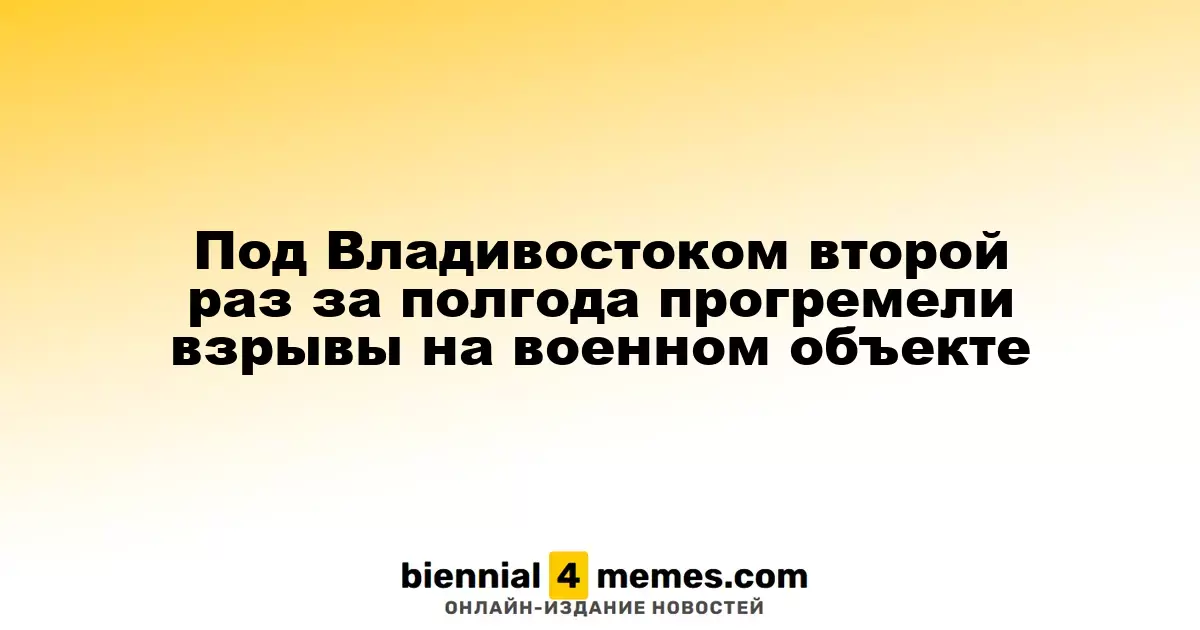 Взрывы на военном объекте под Владивостоком повторились спустя полгода