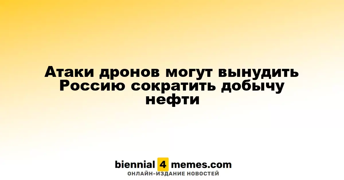 Удары дронов могут привести к снижению нефтедобычи в России