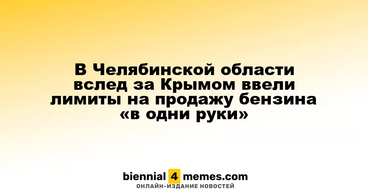 В Челябинской области ввели ограничения на продажу топлива после Крыма