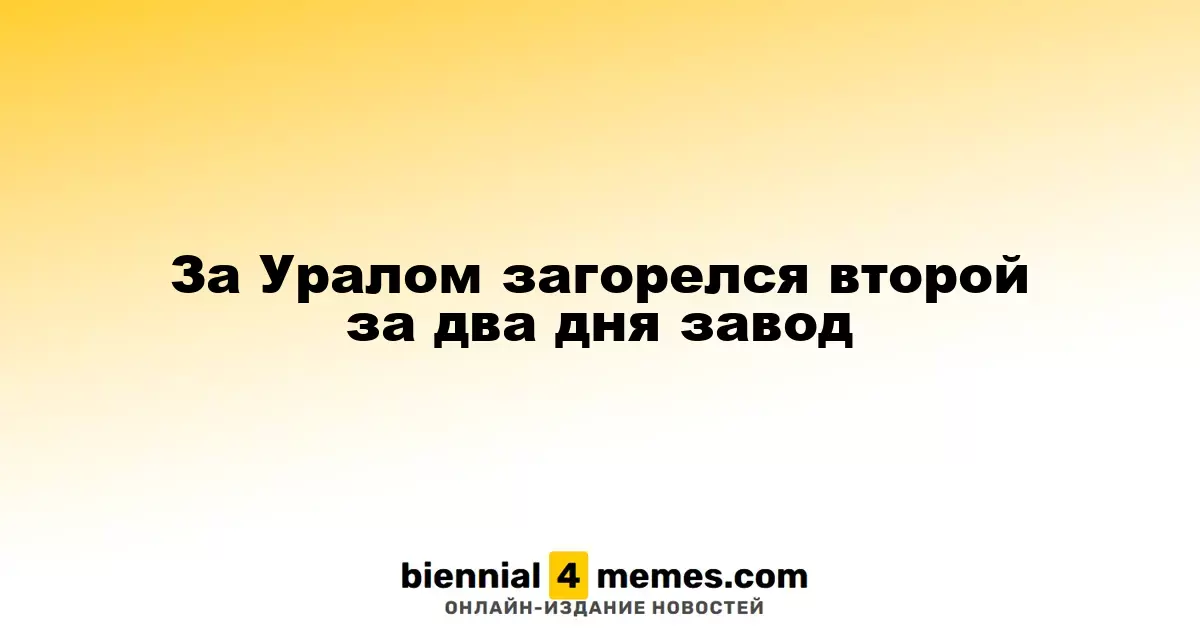В Новосибирске произошел второй пожар на заводе за два дня